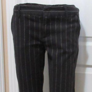 Blk /  White pin strip size 5 Star City -Wide Leg